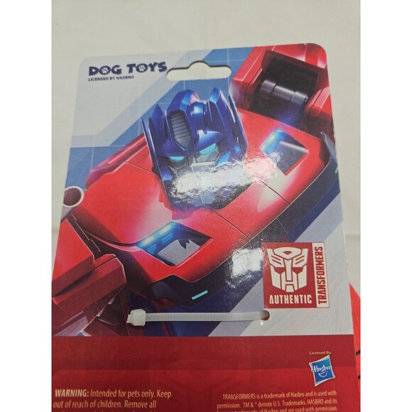 Transformers Dog Plush Optimus Prime Hasbro Crunch and Squeak *Brand New* - Picture 7 of 10